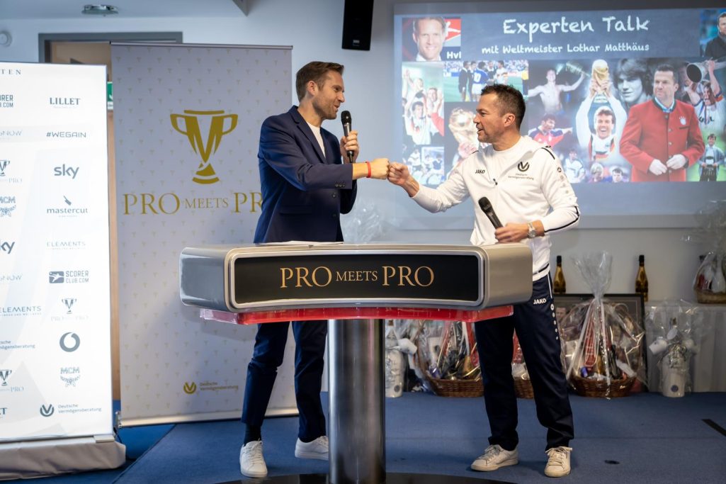 Hartmut von Kameke - HvK - Moderator mit Lothar Matthäus Hartmut von Kameke, HvK, Moderator, sympathisch, charmant, kompetent, erfahren, TV, Events, Podcast, Talk, Interview, Sport, KI, Gesundheit